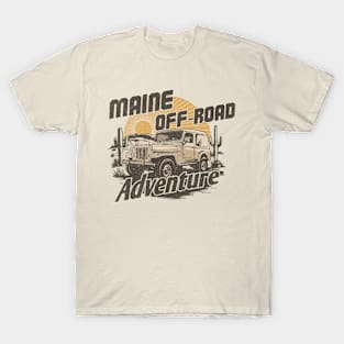 Maine Off-Road Adventure: Conquer the Rugged Terrain T-Shirt